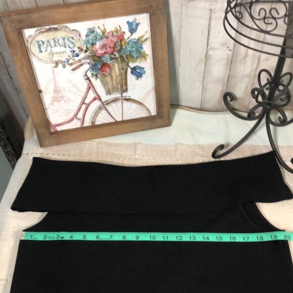 NWT Ann Taylor Off Shoulder Dress Sweater in Black XL - Picture 12 of 13